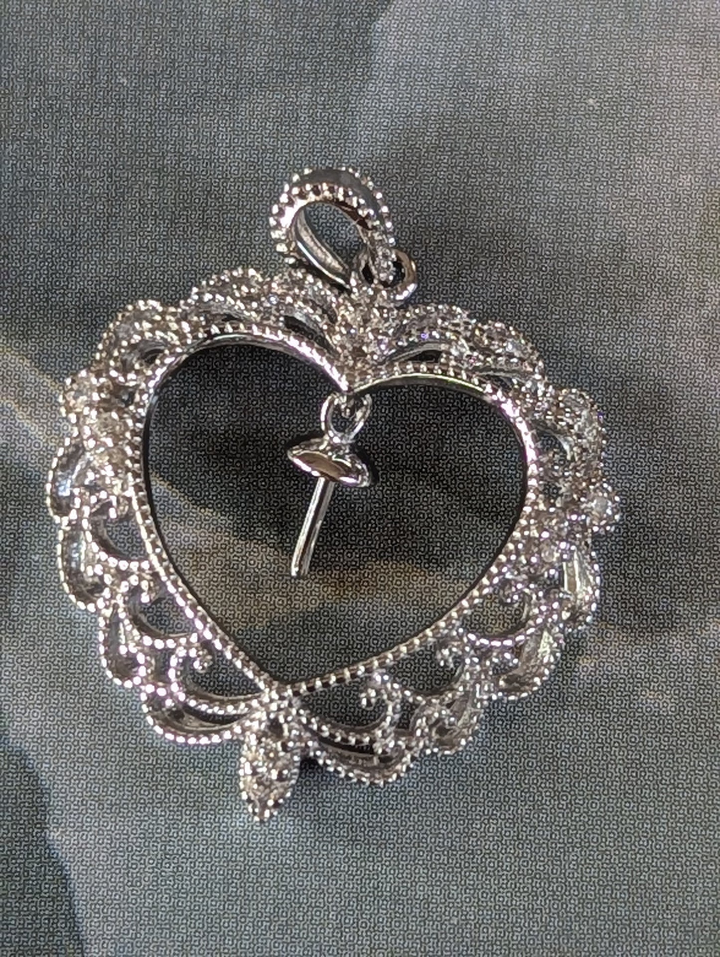 Sterling Silver Linda Pendant Mount for PEARL