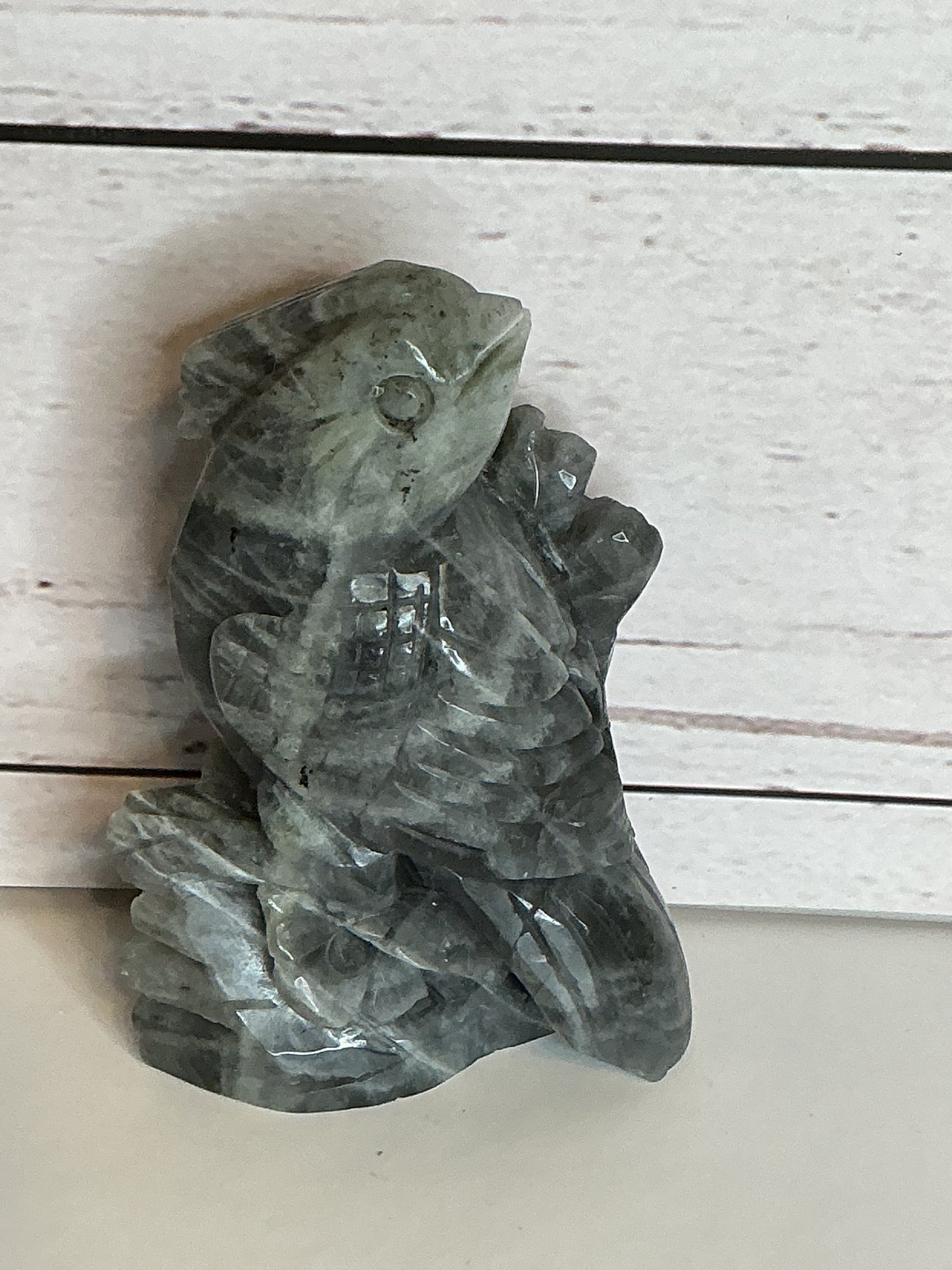 4” LABRADORITE BIRD CARVING