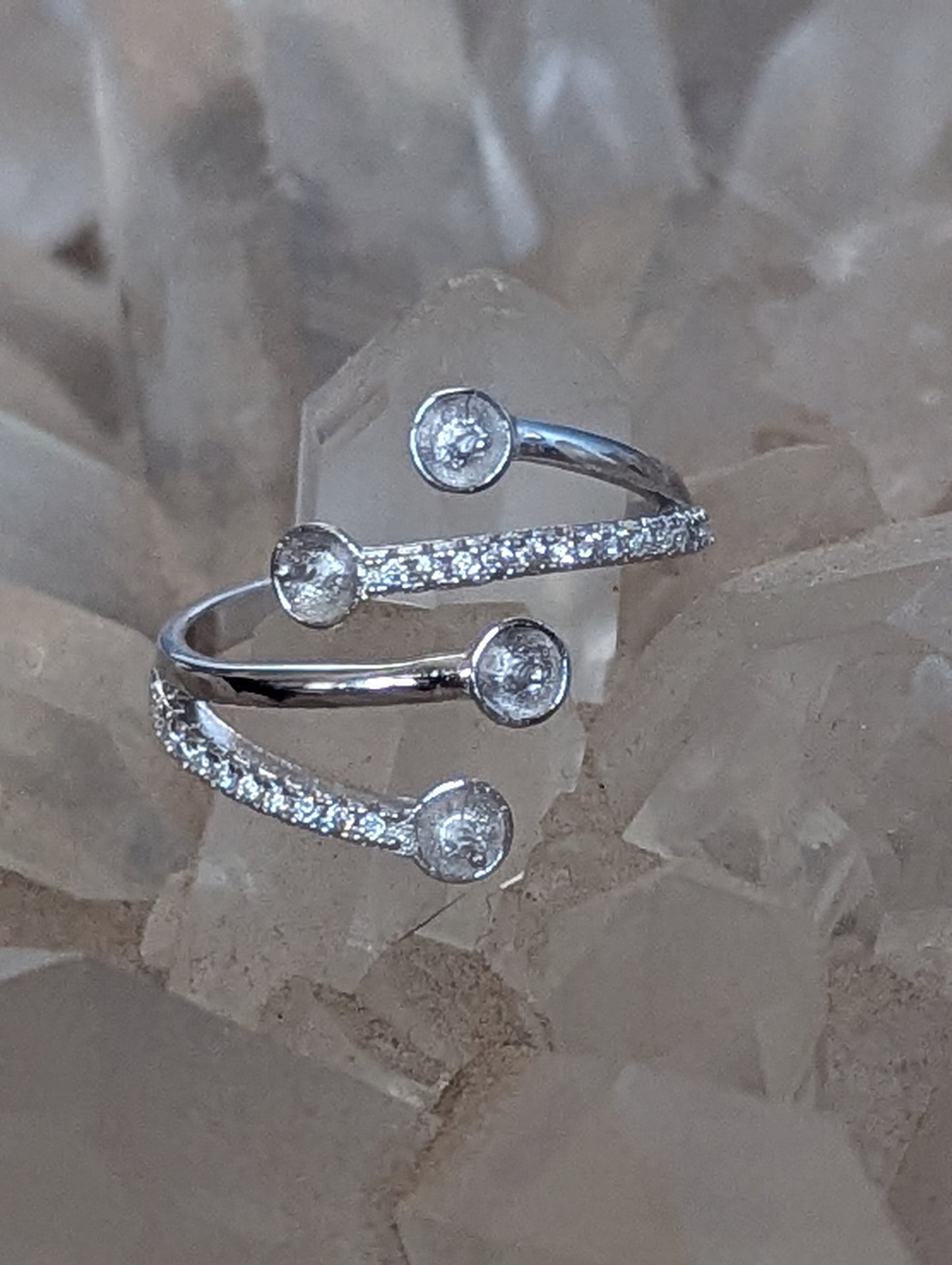 Sterling Silver Carol Ring Mount for PEARL/Pearls