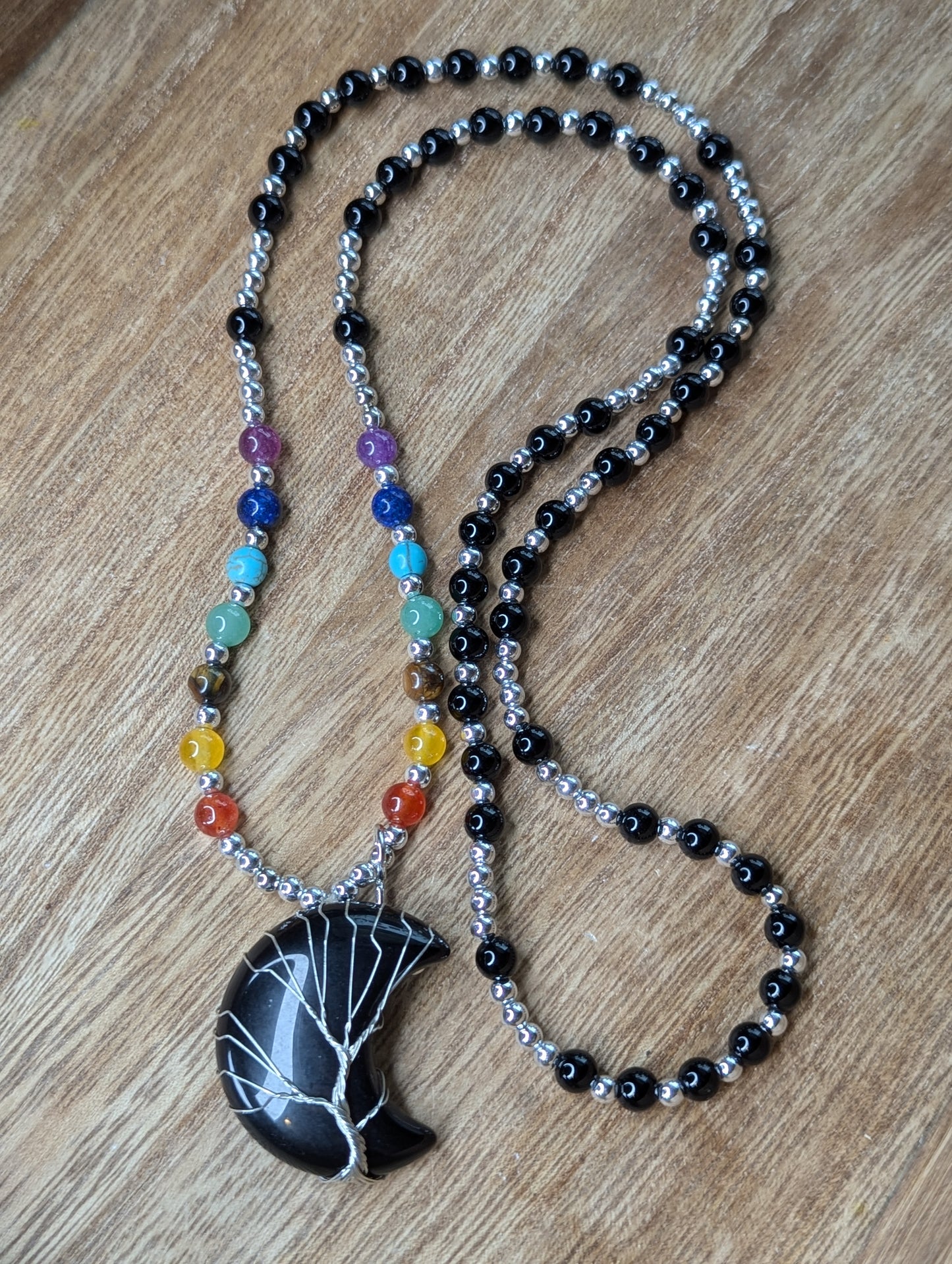 Chakra Meditation Prayer Bead Necklace
