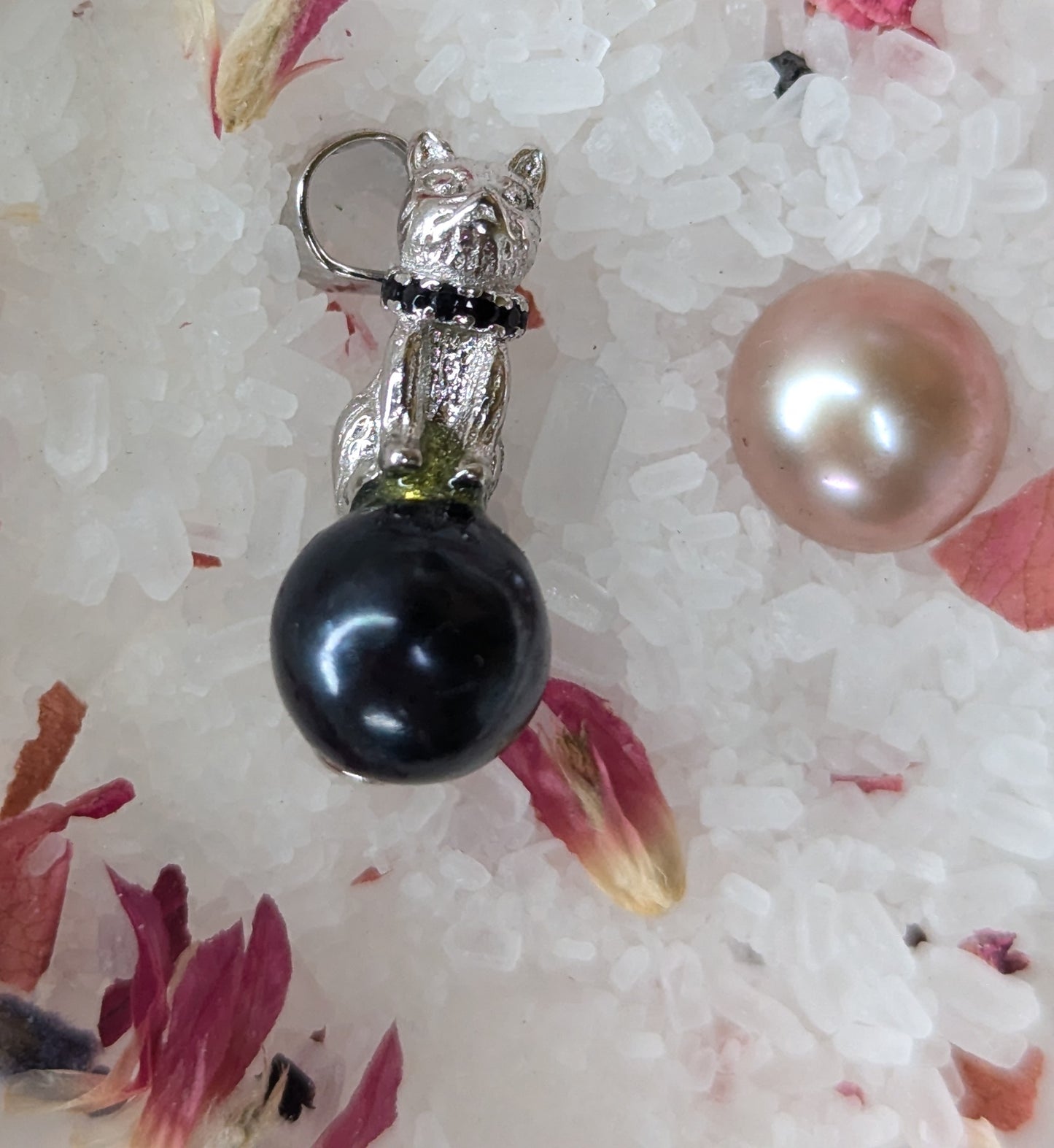 Preset BLACK PEARL SS Cat Pearl Pendant