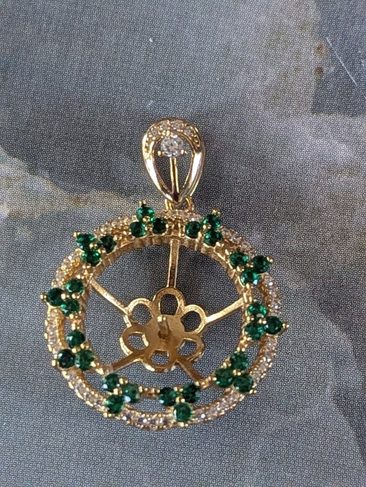 Gold Plated Karen Pendant Mount for PEARL