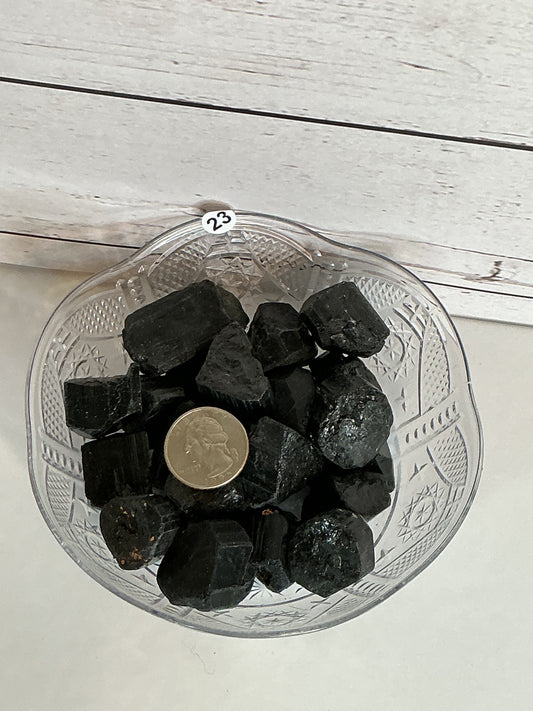 1” BLACK TOURMALINE 1pc