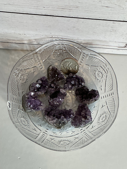 1” AMETHYST HEART CLUSTER