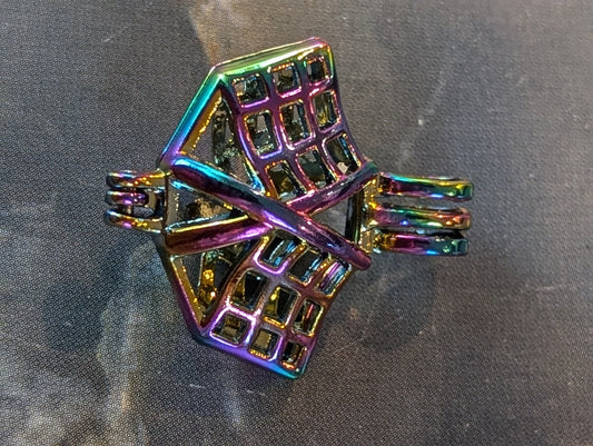 DRAG RACE FLAGS TITANIUM STEEL CAGE