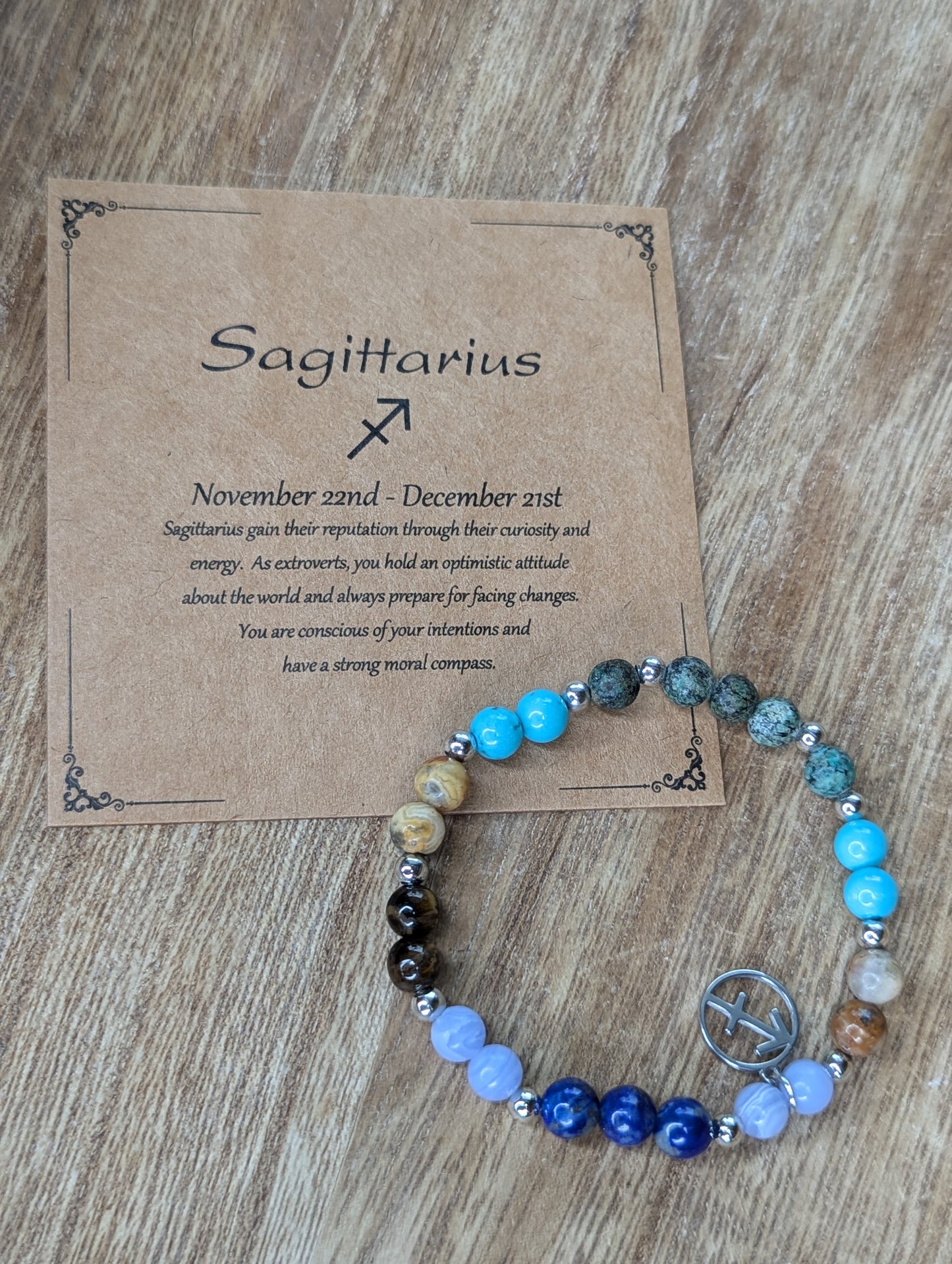 Zodiac SAGITTARIUS stretch bracelet