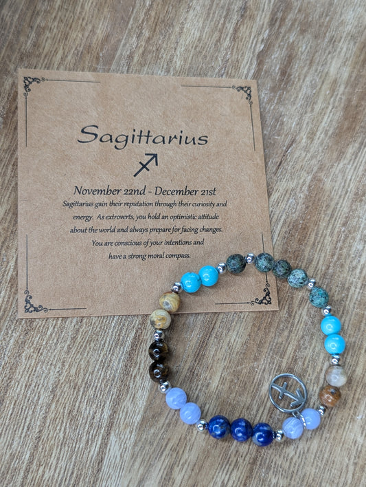 Zodiac SAGITTARIUS stretch bracelet