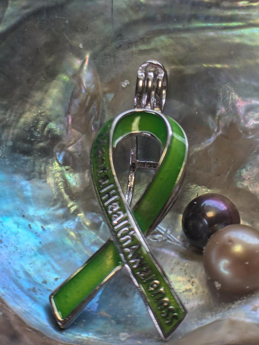STERLING SILVER MENTAL HEALTH AWARENESS PEARL CAGE FOR 1 PEARL